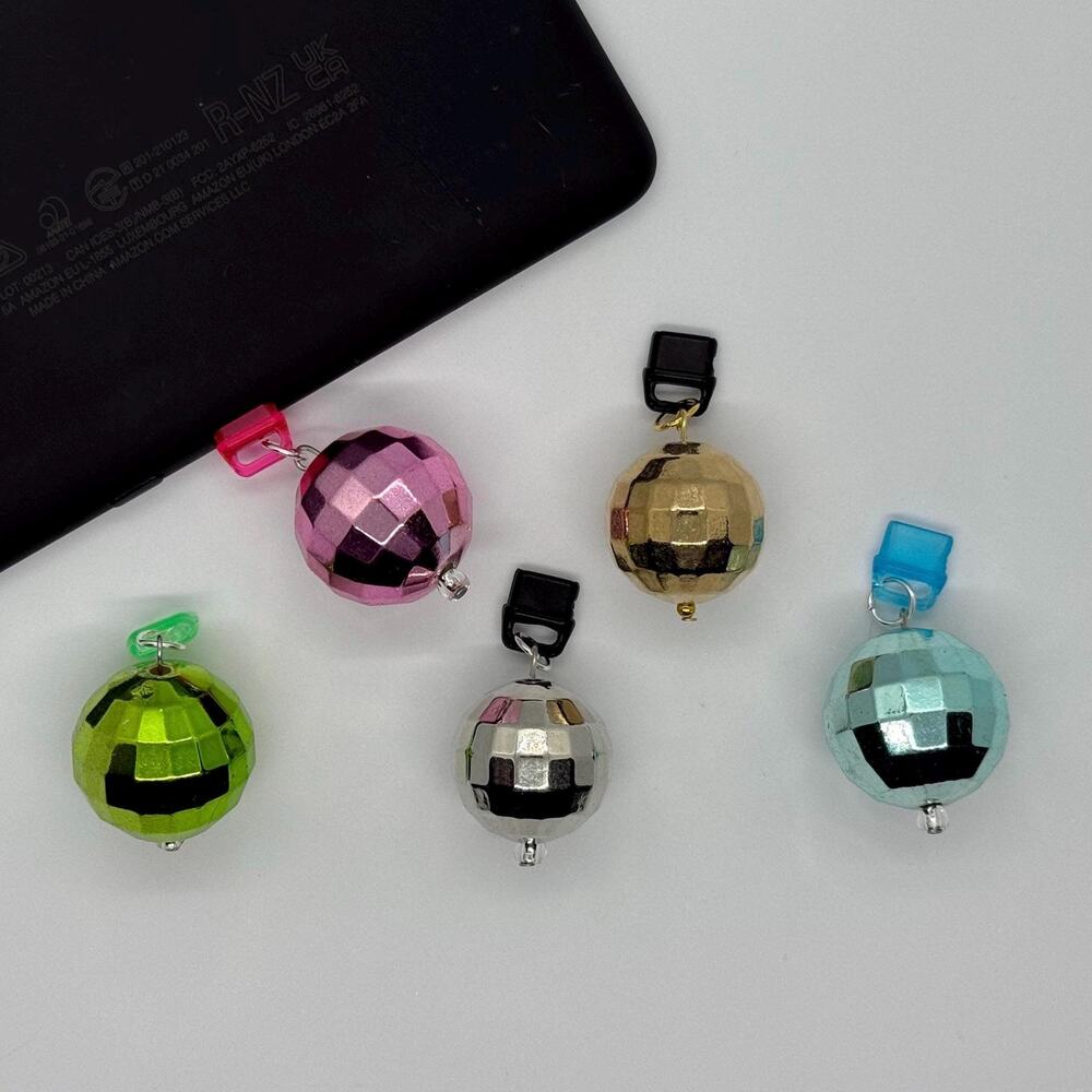 Mirrorball-Inspired Kindle Charms